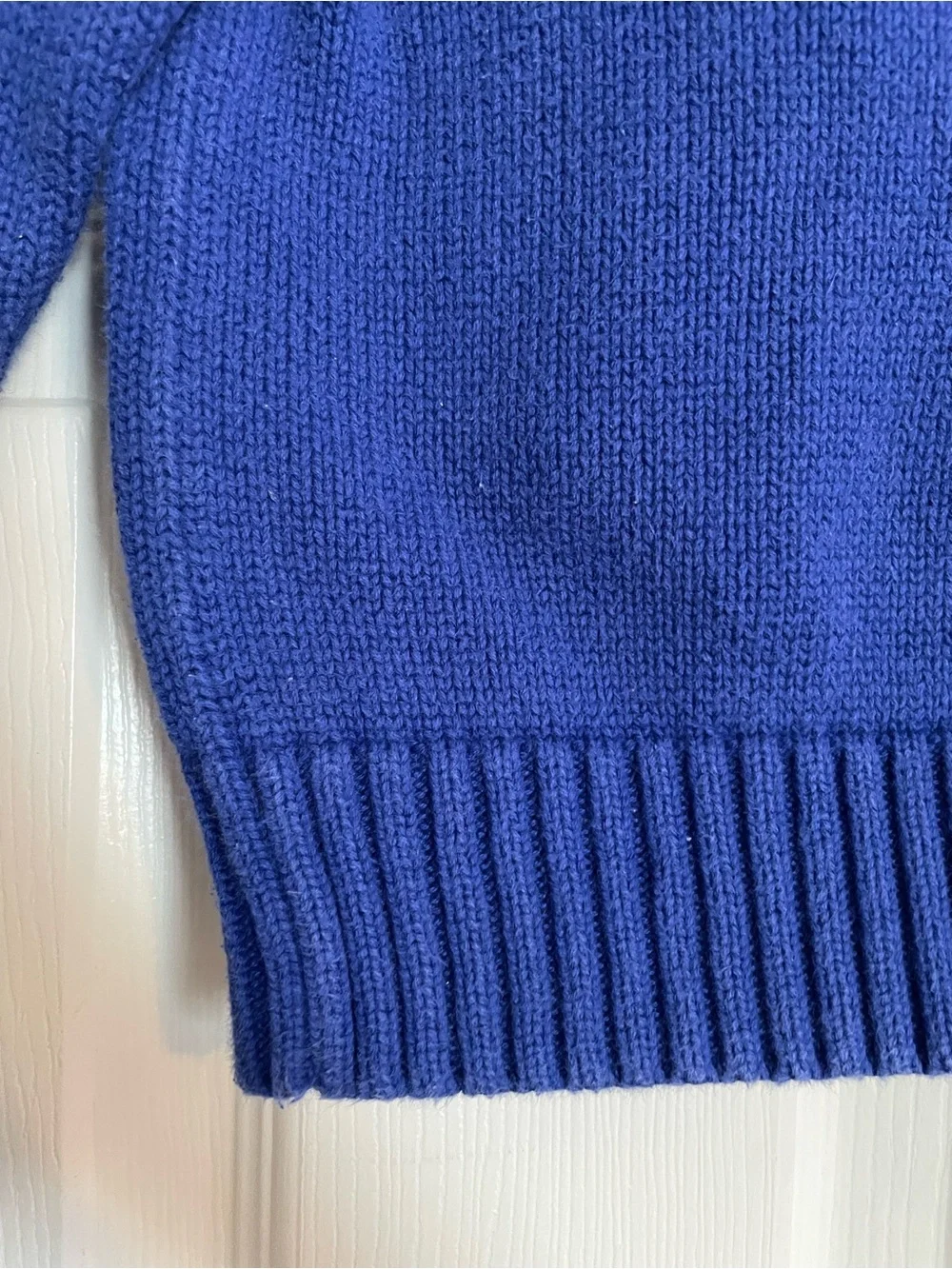 Polo by Ralph Lauren Boys size 2T Dark Blue Knit Half-Zip Sweater w Green Logo